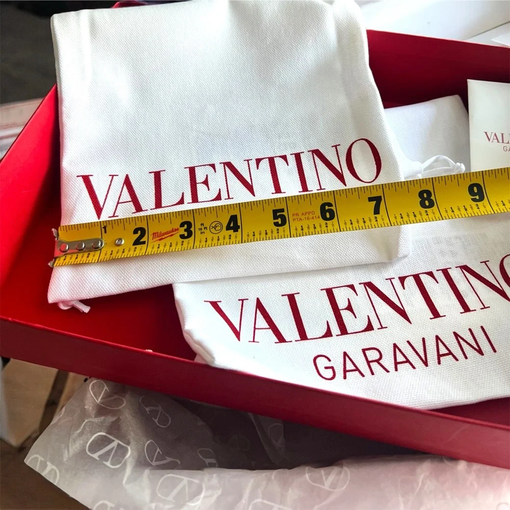 Valentino Garavani White and Red Dust Bags and Box Set